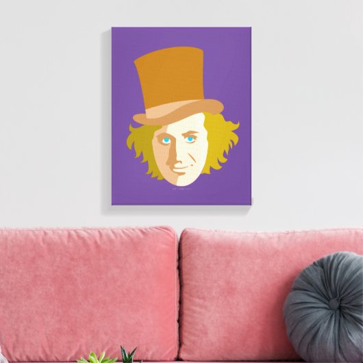 Toile Willy Wonka Stenciled Face Graphic (Insitu(Salon))