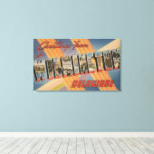 Toile Wilmington, Delaware - Scènes de grandes lettres 2 (Insitu (Plancher de Bois))