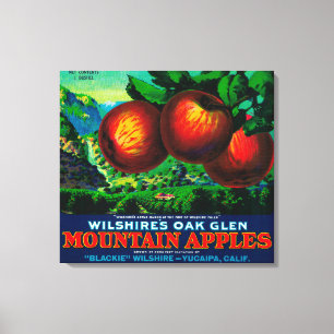 Toile Wilshire's Oak Glen Apple Crate Étiquette