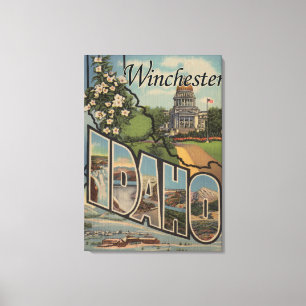 Toile Winchester, Idaho - grandes scènes de lettre