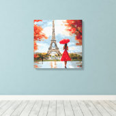 Toile Wind Romance Paris Chic Walk (Insitu (Plancher de Bois))
