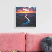 Toile Winding River Through Autumn Forest (Insitu(Salon))