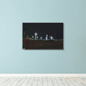 Toile Windmill Windfarm Car Circa 1930's photo Neon (Insitu (Plancher de Bois))