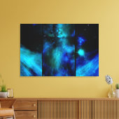 Toile Windows dans l'espace - Nebula bleu (Insitu(Salon))