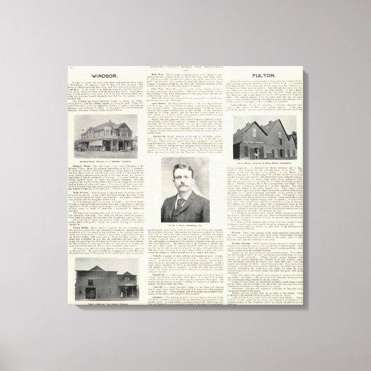 Toile Windsor, Fulton, Californie (Recto)