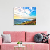 Toile Windy Fistral Beach Newquay Cornwall (Insitu(Salon))