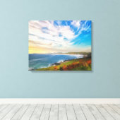 Toile Windy Fistral Beach Newquay Cornwall (Insitu (Plancher de Bois))