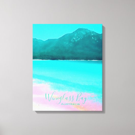 Toile Wineglass Bay Tasmania Australie (Recto)