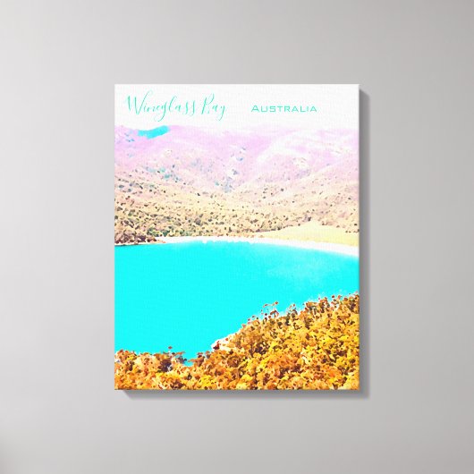 Toile Wineglass Bay Tasmania Australie (Recto)