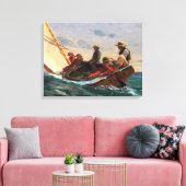 Toile Winslow Homer "Breezing Up (A Fair Wind)" Poster (Insitu(Salon))