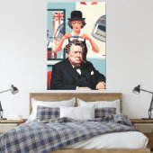 Toile Winston Churchill Cool (Insitu(Chambre))