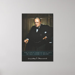 Toile Winston Churchill - Décor du Premier ministre brit