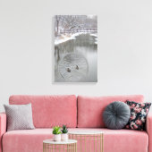 Toile Winter Geese on the River (Insitu(Salon))