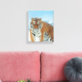 Toile Winter Nature Photo Tiger Montagnes de Neige (Insitu(Salon))