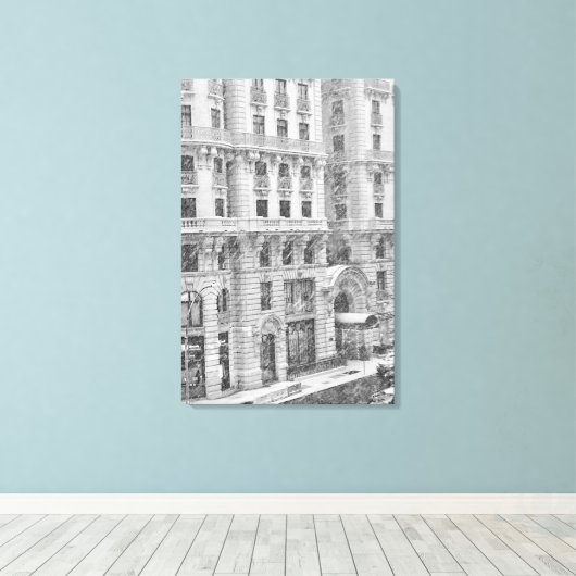 Toile Winter NYC Upper West Side Photography on Canvas (Insitu (Plancher de Bois))