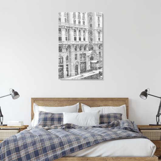 Toile Winter NYC Upper West Side Photography on Canvas (Insitu(Chambre))