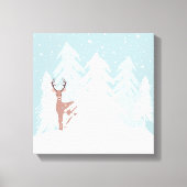 Toile Winter Onederland Wonderland Deer Canvas Imprimer (Recto)