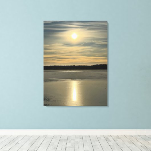 Toile Winter Sunlight in Estonia (Insitu (Plancher de Bois))