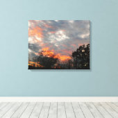 Toile Winter Sunset Nature Paysage Photographie (Insitu (Plancher de Bois))