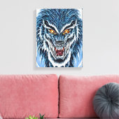 Toile Winter Werewolf Imaginaire Dark horror art (Insitu(Salon))