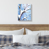 Toile Winter Wonderland Snowy Tree Branches Painted (Insitu(Chambre))