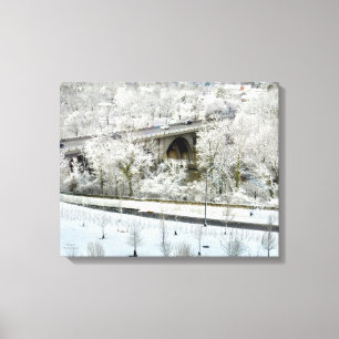 TOILE WINTERSCAPE DUBLN, OHIO