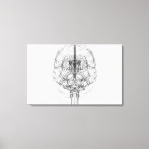 Toile Wireframe du cerveau