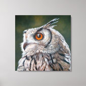 Toile Wise Owl Painting Large (Recto)