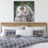 Toile Wise Owl Painting Large (Insitu(Chambre))