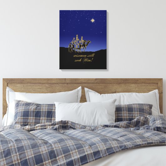 Toile Wisemen Lui Demande Encore Noël (Insitu(Chambre))