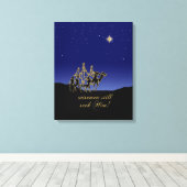 Toile Wisemen Lui Demande Encore Noël (Insitu (Plancher de Bois))