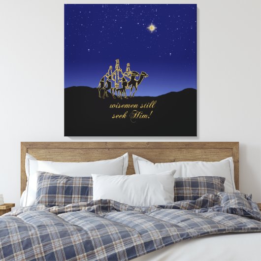 Toile Wisemen Lui Demande Encore Noël (Insitu(Chambre))
