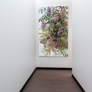 Toile Wisteria Frutescens peinture d'art botanique