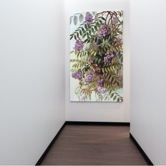 Toile Wisteria Frutescens peinture d'art botanique