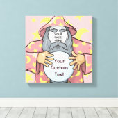 Toile Wizard with your face (Insitu (Plancher de Bois))