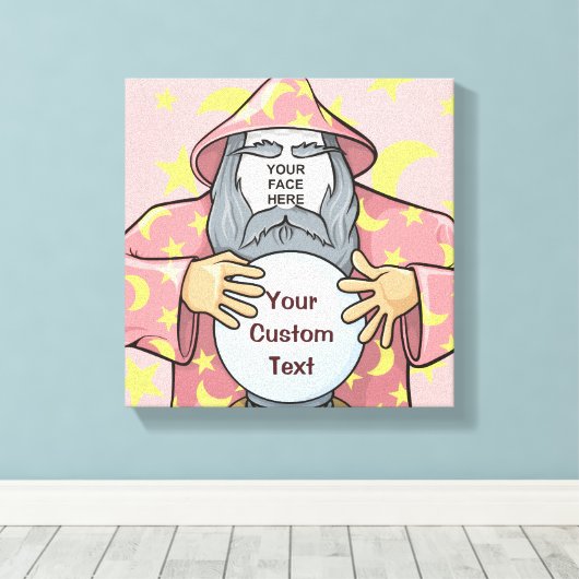 Toile Wizard with your face (Insitu (Plancher de Bois))