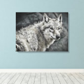 Toile WOLF：Canvas Print (Insitu (Plancher de Bois))