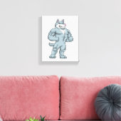 Toile Wolf comme Bodybuilder extrême (Insitu(Salon))