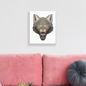 Toile Wolf en colère (Insitu(Salon))