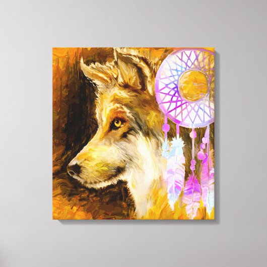 Toile Wolf et Dreamcatcher (Recto)