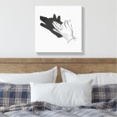 Toile Wolf Silhouette (Insitu(Chambre))