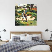 Toile Woman Golfer - Golf Canvas Art Print (Insitu(Chambre))