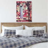 Toile Woman in front of large illuminated window (Insitu(Chambre))