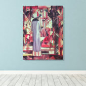 Toile Woman in front of large illuminated window (Insitu (Plancher de Bois))