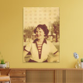 Toile Woman Sitting Outside (Insitu(Salon))