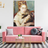 Toile <Woman with a Cat>par Pierre-Auguste Renoir (Insitu(Salon))
