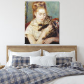 Toile <Woman with a Cat>par Pierre-Auguste Renoir (Insitu(Chambre))