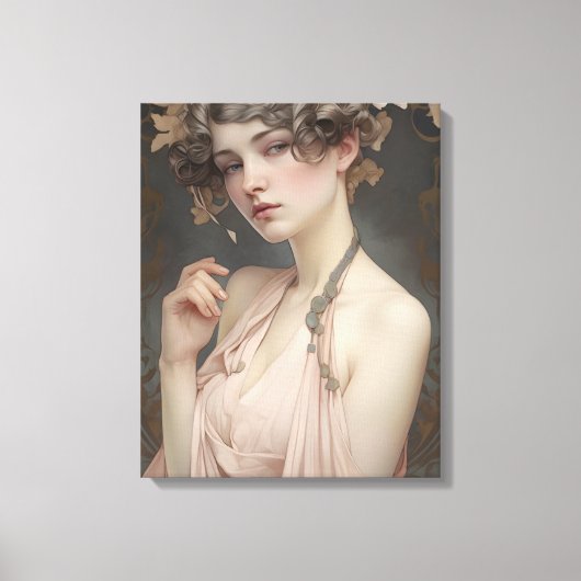 Toile Woman's Femininity, Nouveau Art (Recto)