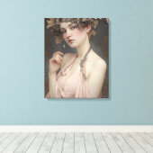 Toile Woman's Femininity, Nouveau Art (Insitu (Plancher de Bois))