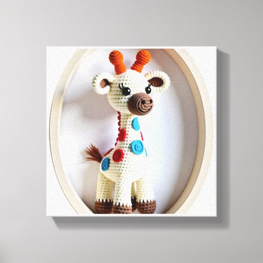Toile Wonder Wall Art Giraffe Whimsical (Recto)